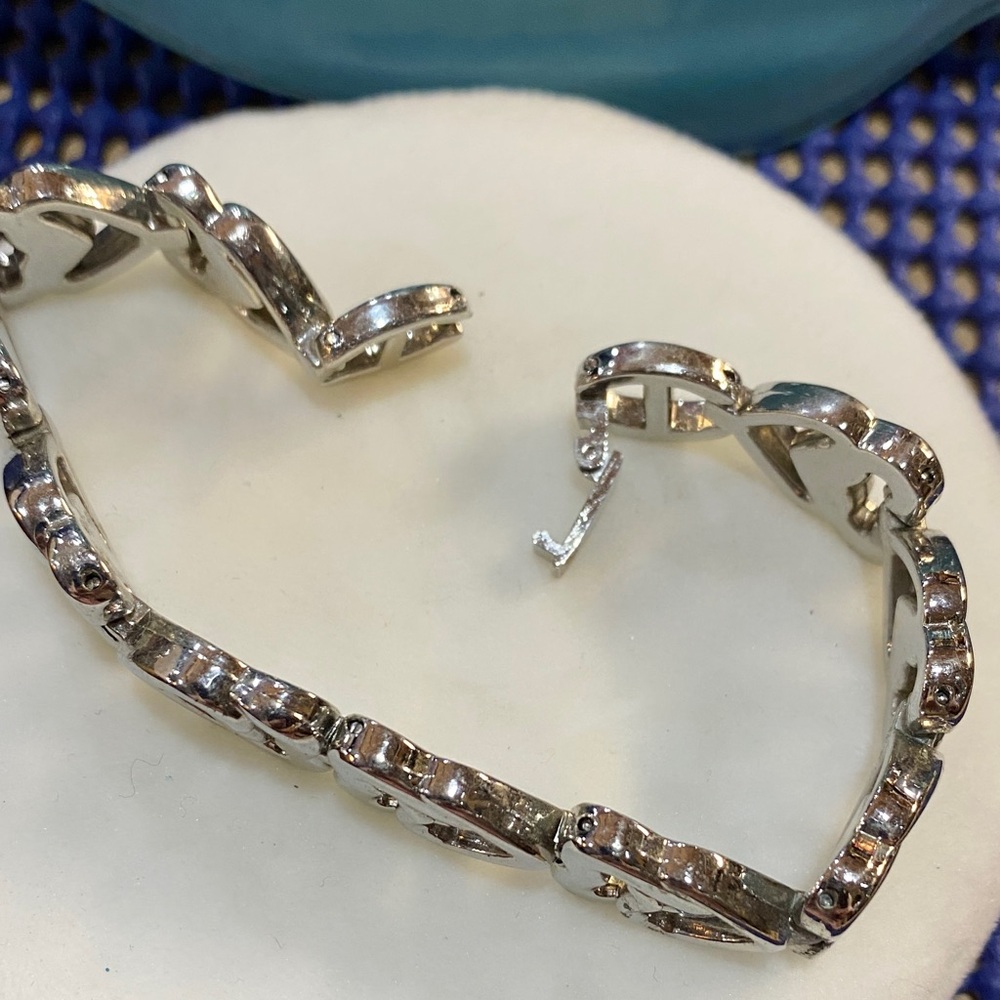 Double Heart 8 inch Bracelet - Picture 3 of 5
